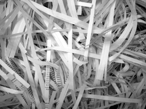 shredded paper